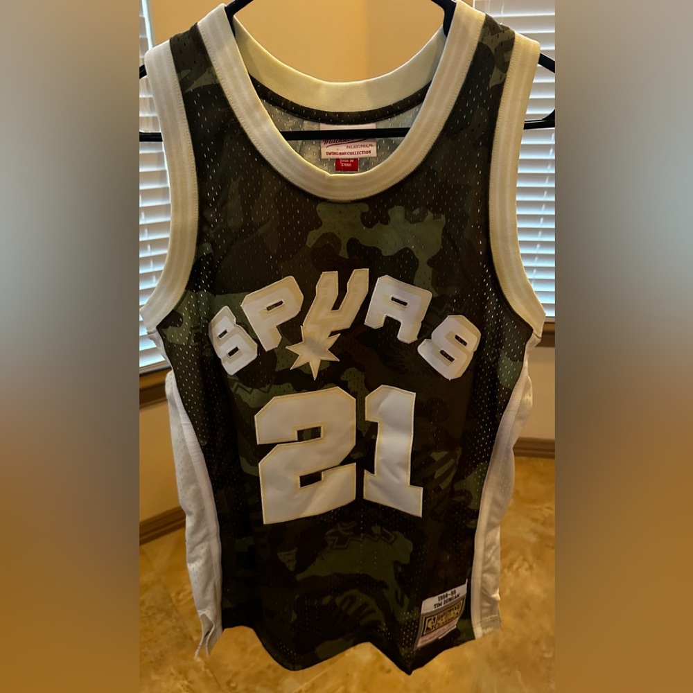 San Antonio Spurs Tim Duncan Swingman Ghost Camo Jersey